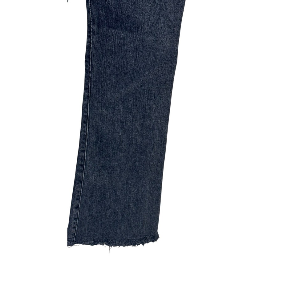 Frame Women's Jeans Le Crop Mini Boot Frayed‎ Hem Mid-Rise Stretch Denim Gray 26 - Picture 8 of 10